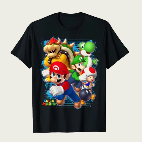 Super Mario Luigi Bowser t-shirt